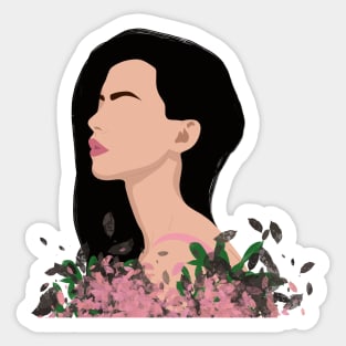 Spring woman Sticker